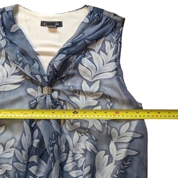 Micheal Tyler women's summer formal floral blue dress size m. High low style - Picture 5 of 7